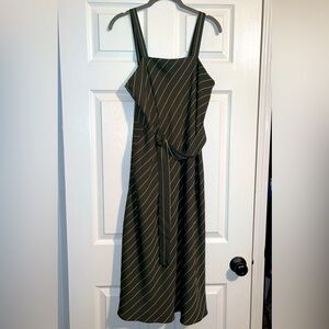 Antonio melani green striped dress size 6